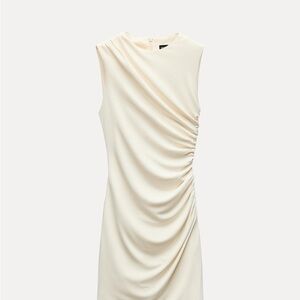 Zara Cream Asymmetrical Dress - BRAND NEW